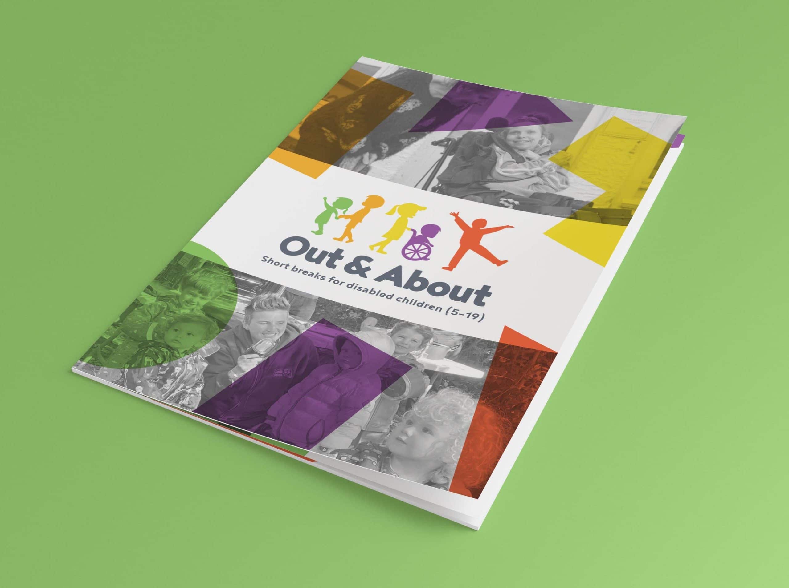 Out and about cover brochure mockup