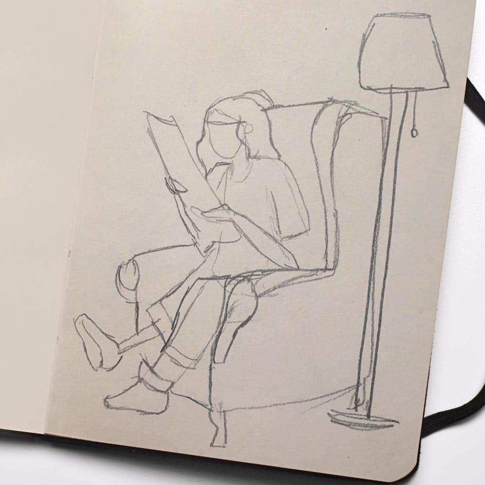 A sketch of a Disabled person in a chair